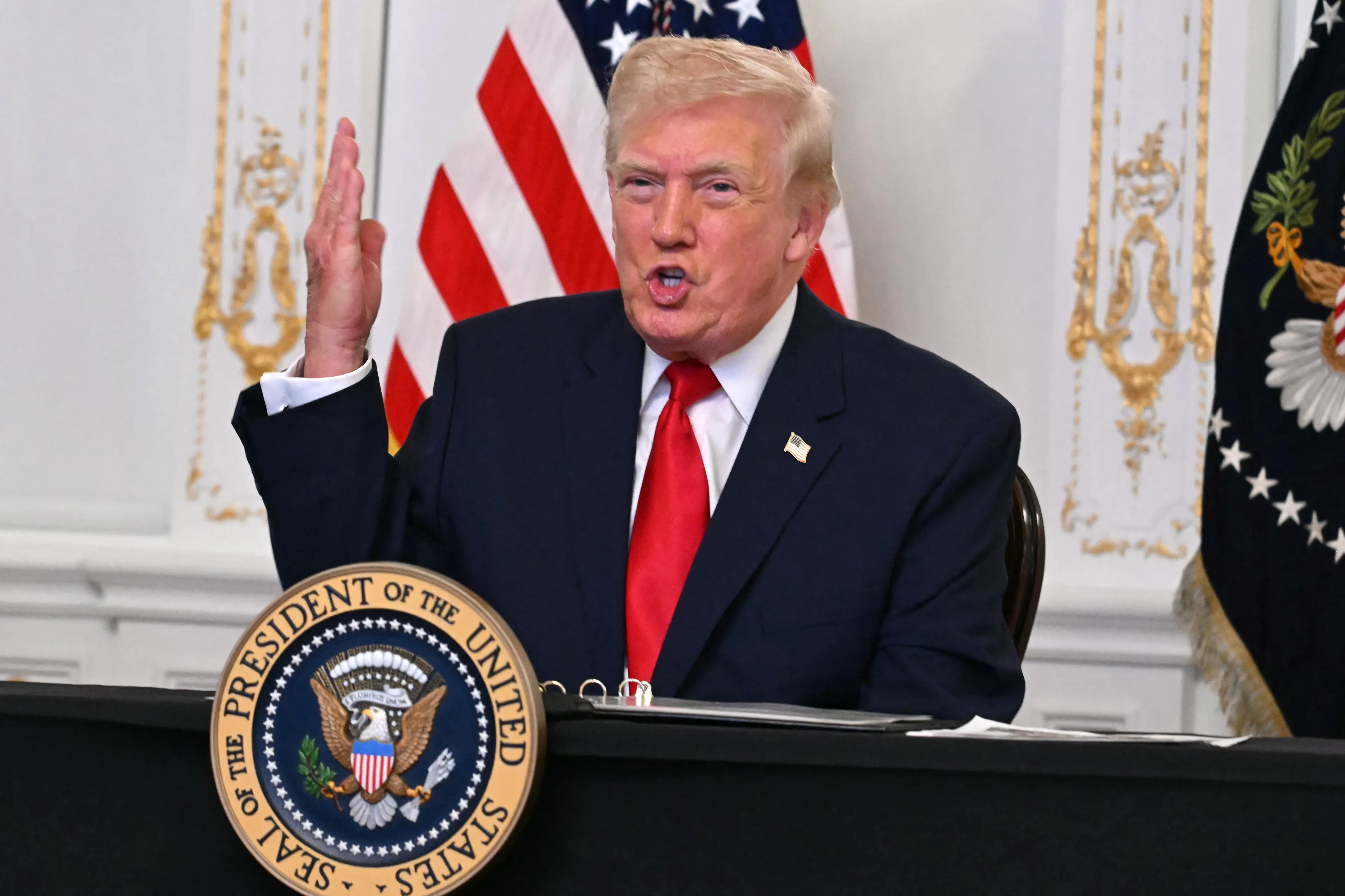 Donald Trump em pronunciamento