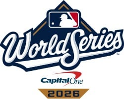 Logotipo da World Series 2026 da MLB, com a marca Capital One